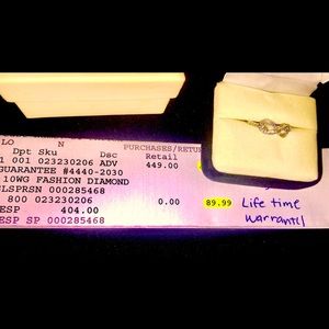 White Gold and diamond infinity Ring